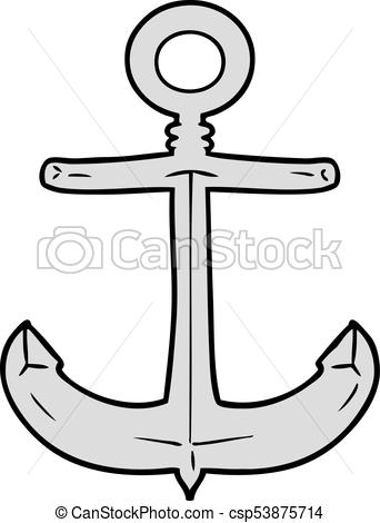 342x470 Cartoon Anchor Vector Clip Art