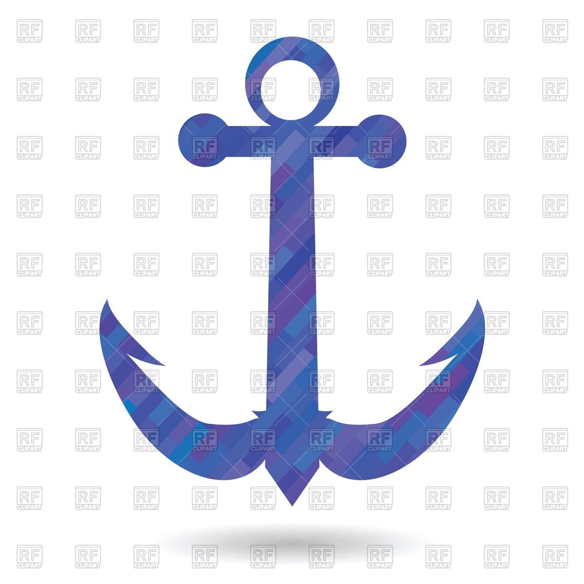 1200x1200 Blue Decorative Anchor Vector Image Vector Artwork Of Objects