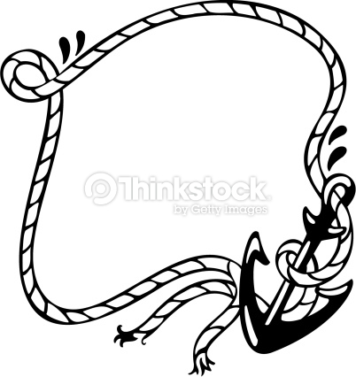 402x426 Rope Anchor Border Clipart
