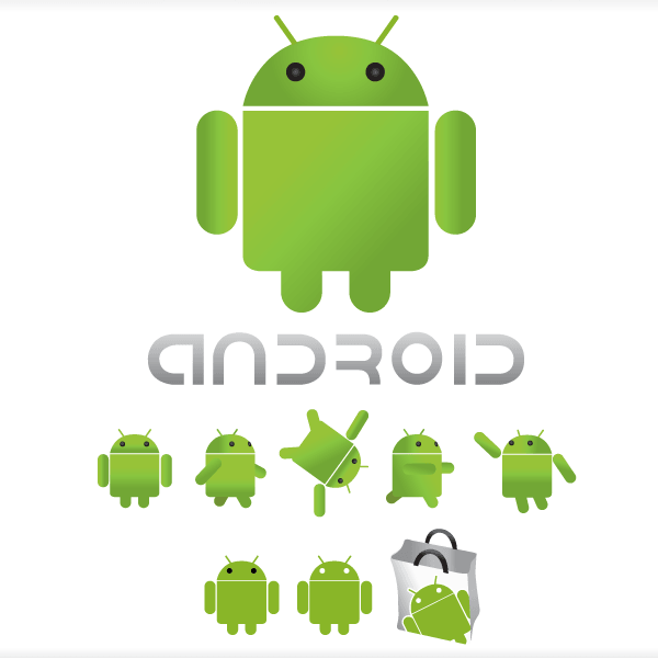 600x600 Free Android Logo Vector 123freevectors