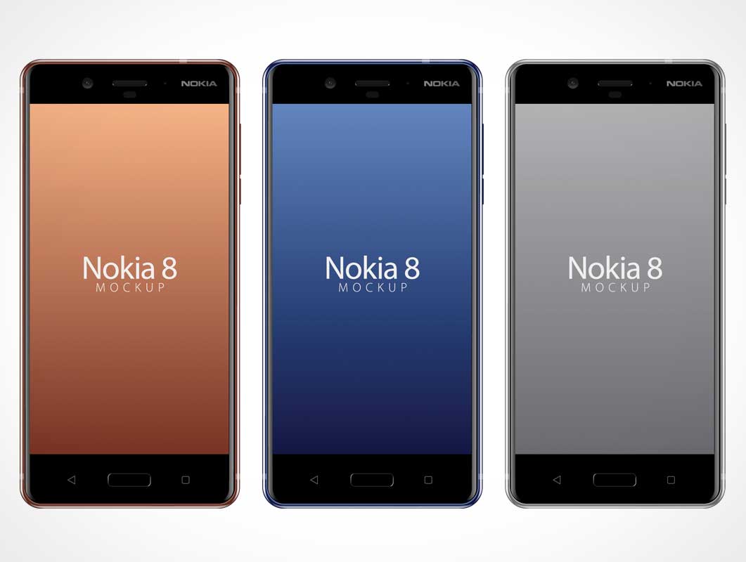 1061x800 Nokia 8 Vector Android Smartphone Psd Mockup