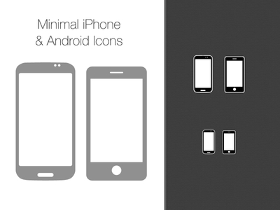 400x300 Vector Iphone Android Icons Psd Free Psd,vector,icons