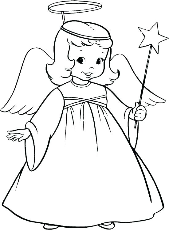 550x767 Angel Visits Joseph Coloring