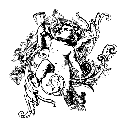 400x400 Vintage Angel Free Vector 4vector