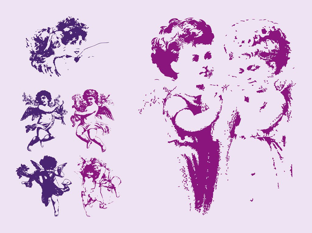 1024x765 Antique Angels Vectors Vector Art Amp Graphics