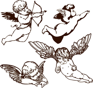 391x368 Free Angel Vector Free Vector Download (370 Free Vector) For