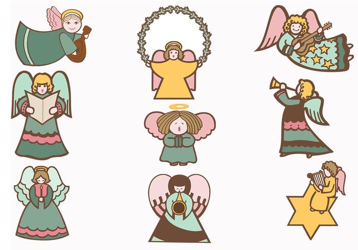 700x490 Holiday Angel Vector Pack