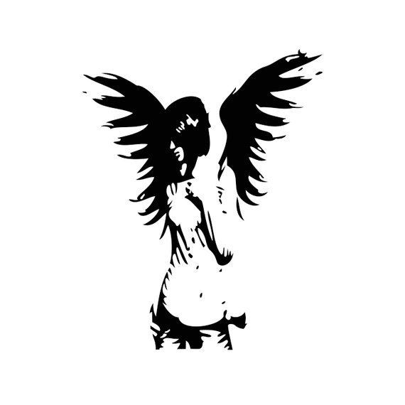 570x570 Angel Graphics Svg Dxf Eps Png Cdr Ai Pdf Vector Art Clipart Etsy