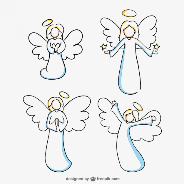 626x626 Praying Angel Vector Free Download
