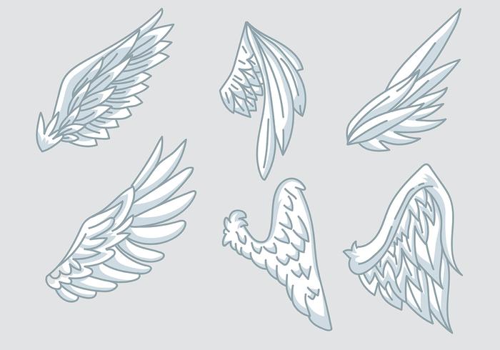 700x490 Angel Wings Vector Icons