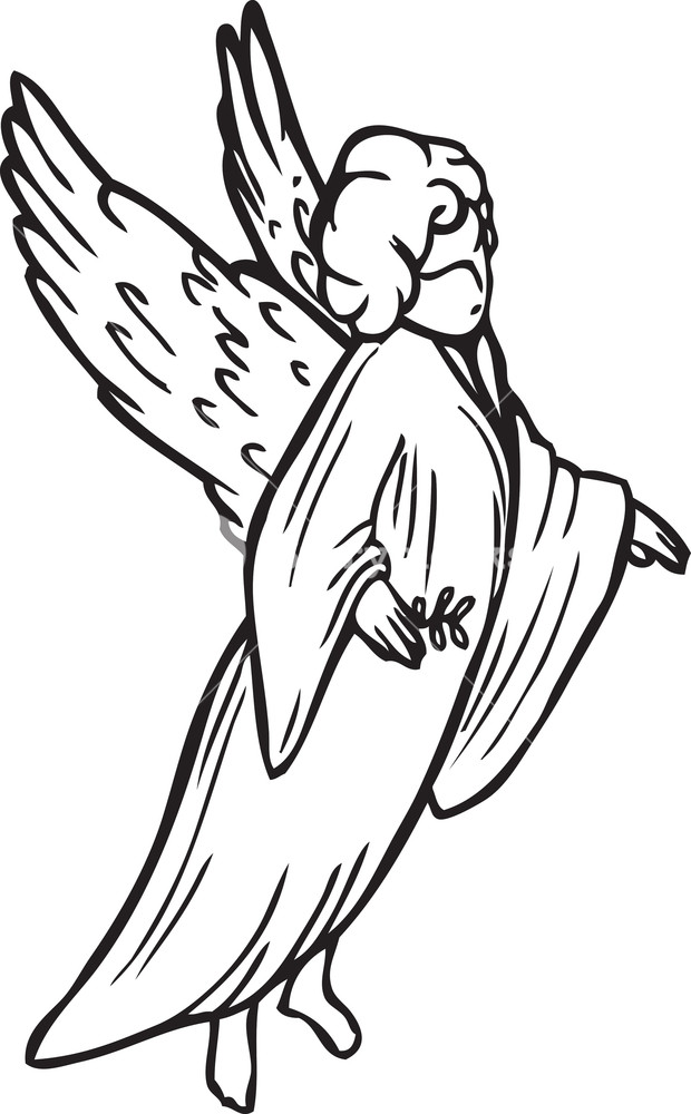 620x1000 Angel Vector Element Royalty Free Stock Image