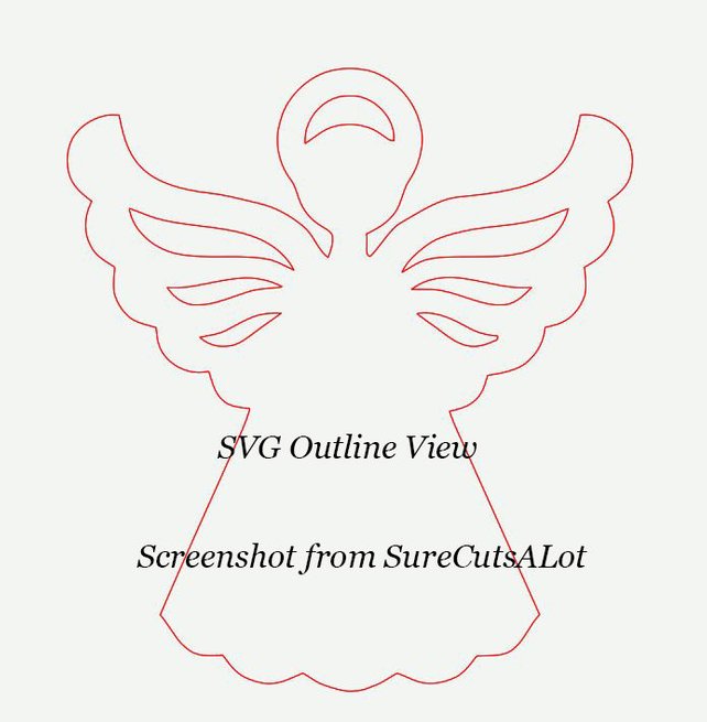 642x655 Angel Svg File Christmas Angel Svg Png Eps Dxf Files Etsy