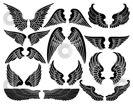 450x353 Angel Wings Stock Vector