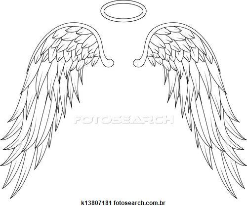 500x423 Angel Clipart Angel Wing