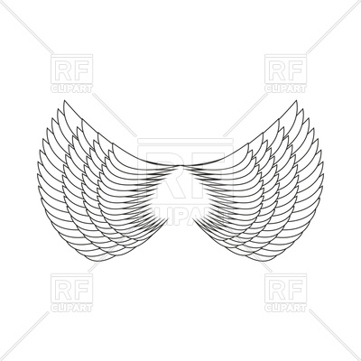 400x400 Angel Wings Isolated Vector Image Vector Artwork Of Icons And