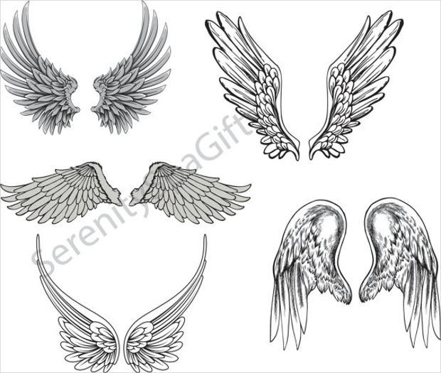 620x525 Angel Vector Images Vector Art Of Angel Wings Logo