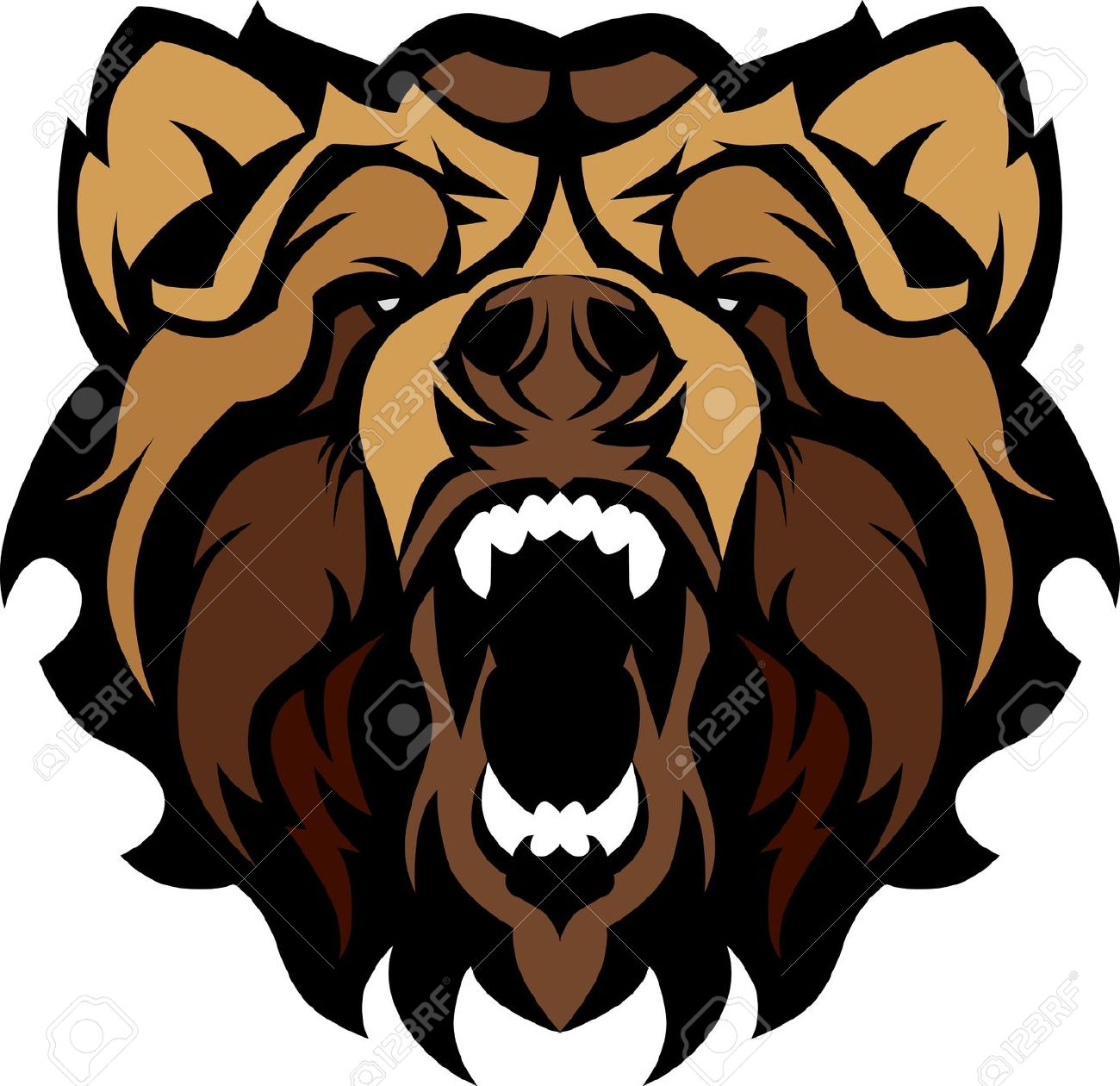 1300x1260 Beast Clipart Angry Bear