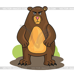 300x299 Cartoon Angry Bear