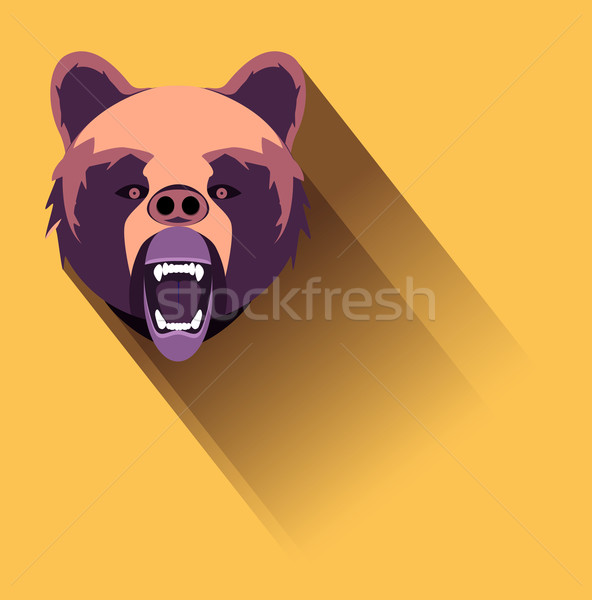 592x600 Angry Bear Vector Illustration Miro Kovacevic (Kovacevic
