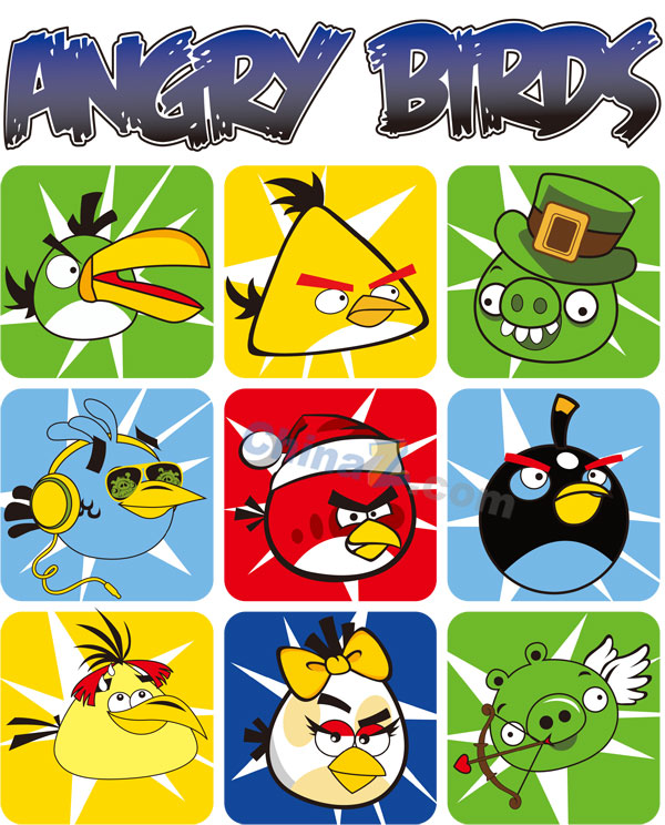 600x744 Angry Birds Vector Material Free Download