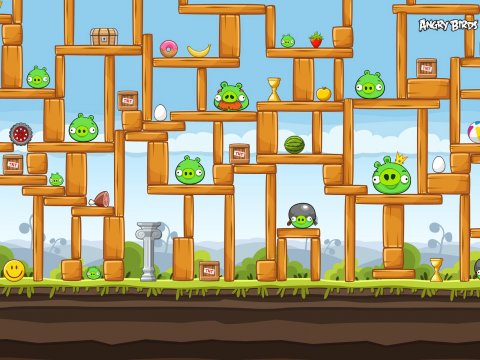 480x360 Angry Birds Vector Wallpapers