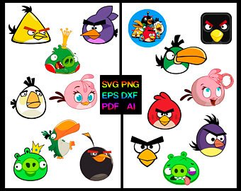 340x270 Angry Birds Vector Etsy