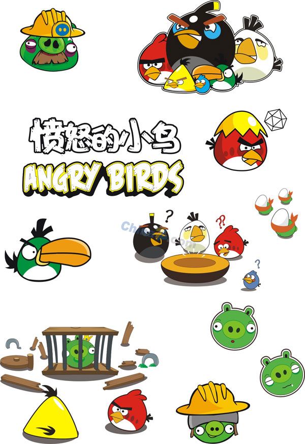 600x873 Angry Birds Vector Material Download Free Vectors