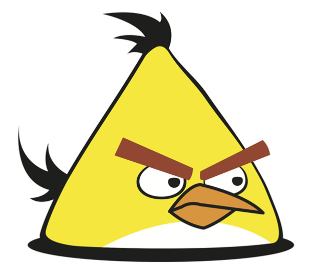 625x547 Yellow Angry Bird Vector Stock Images