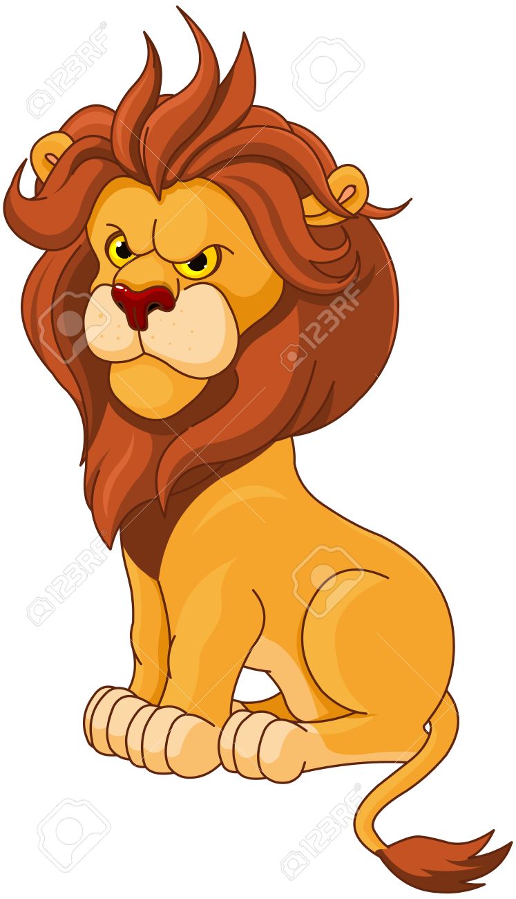 747x1300 Lion Clipart Angry Lion ~ Frames ~ Illustrations ~ Hd Images