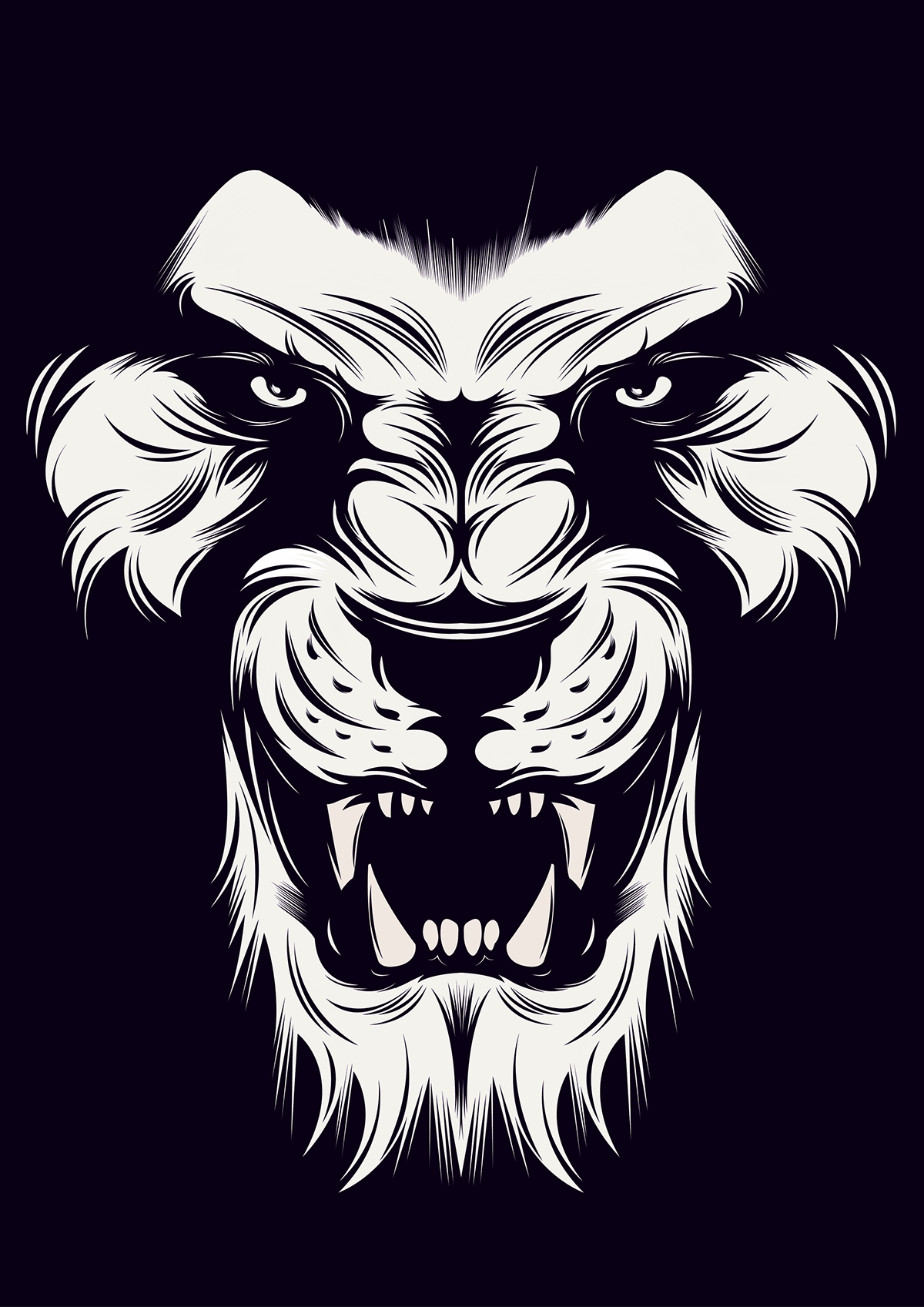Angry Lion Vector at GetDrawings | Free download