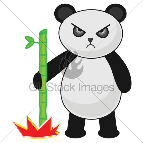 500x500 Angry Panda Gl Stock Images