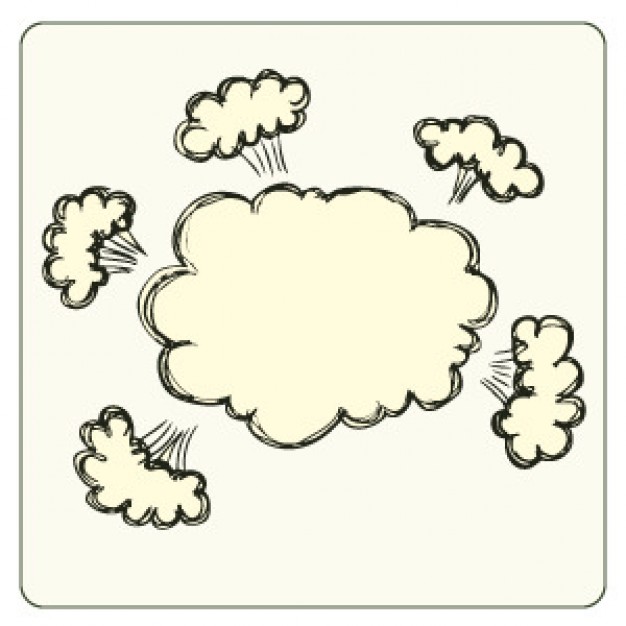 626x626 Angry Cloud Vector