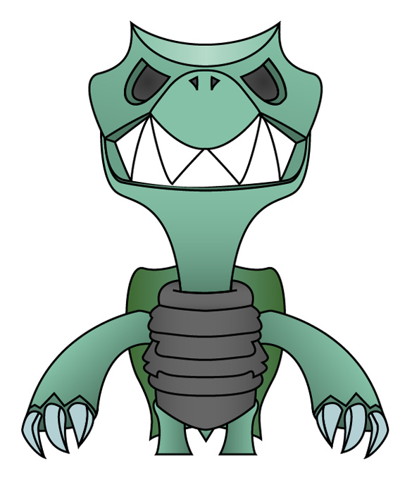 585x688 Design An Angry Vector Turtle Character In Illustrator