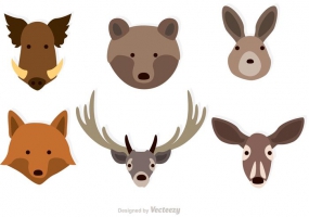285x200 Animal Faces Free Vector Graphic Art Free Download (Found 11,251