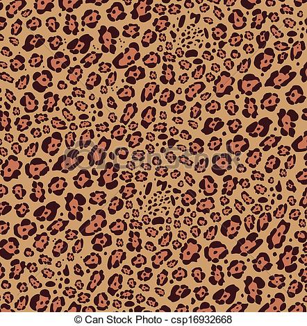 442x470 Vector Animal Skin Pattern Of Leopard Print.