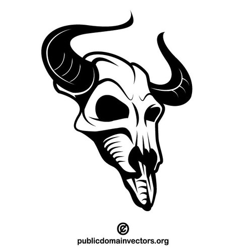 500x500 Animal Skull Vector Image Public Domain Vectors