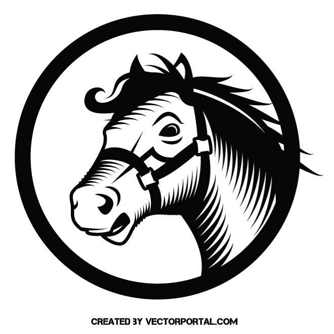 660x660 Horse Stencil Vector Art Loshad Vector Mono Vector