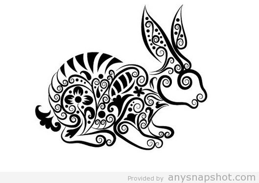 529x374 Rabbit Clip Art Line Art Free Vector Animal