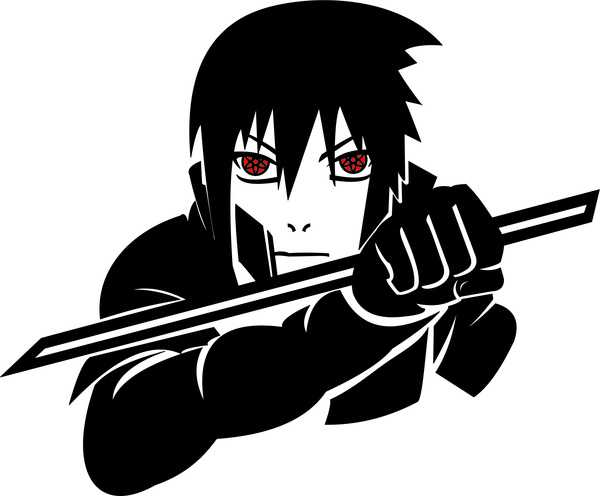 600x496 Sasuke Free Vector In Coreldraw Cdr ( .cdr ) Vector Illustration