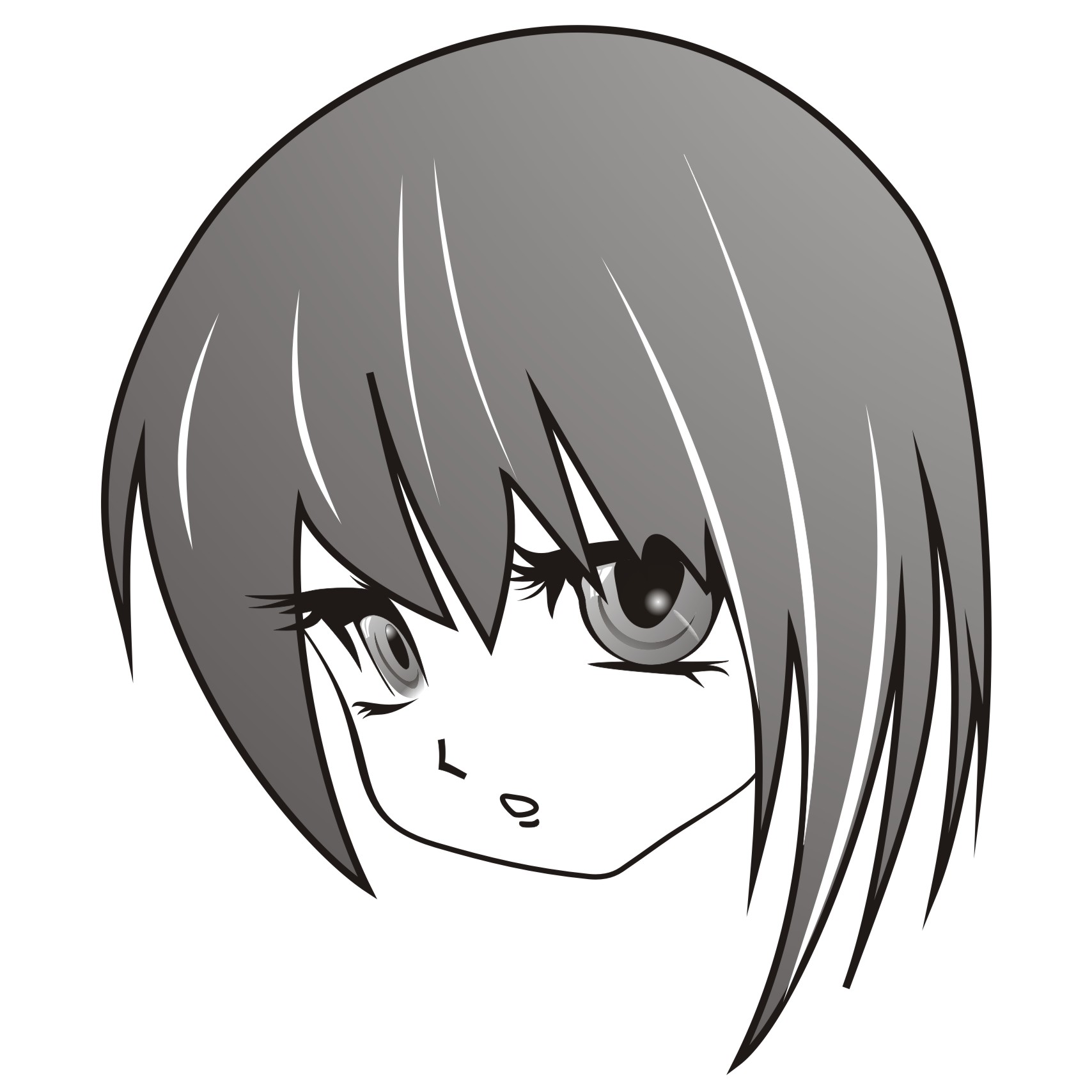 1708x1708 Vector For Free Use Anime Girl