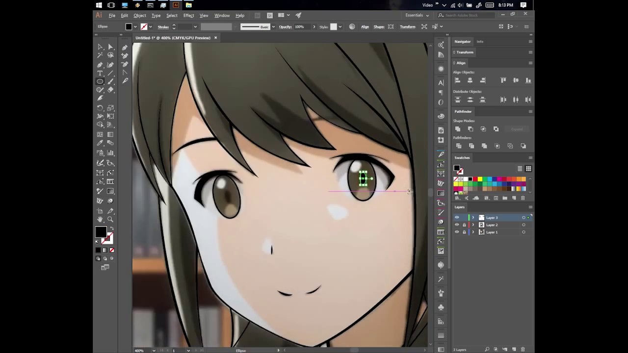 1280x720 Anime Vector Adobe Illustrator
