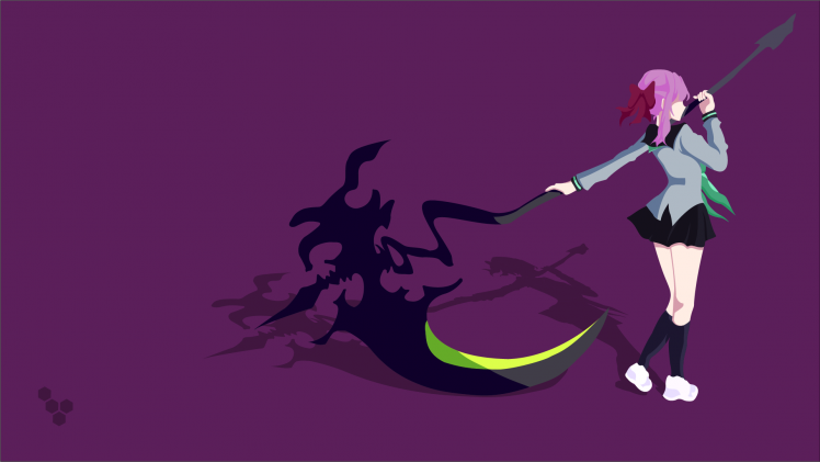748x421 Hiiragi Shinoa, Scythe, Vectors, Vector Art, Simple Background