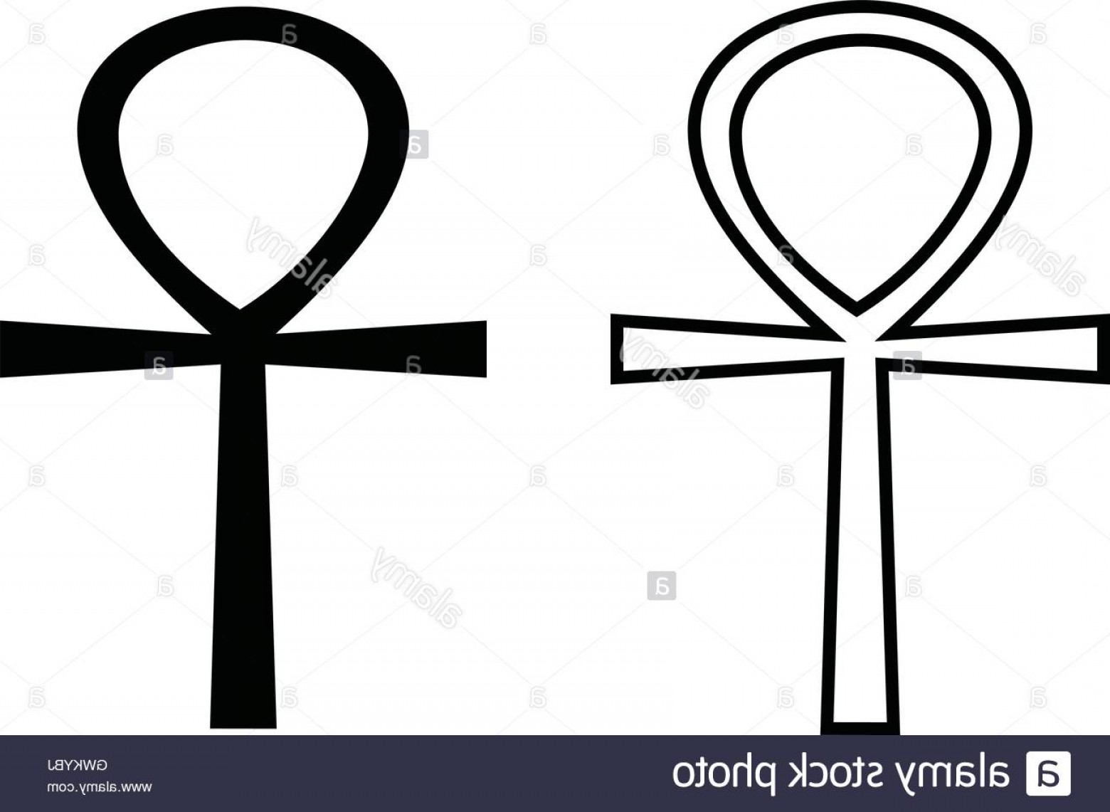 1560x1141 Stock Photo Ankh Symbol Egyptian Cross Black Isolated Vector