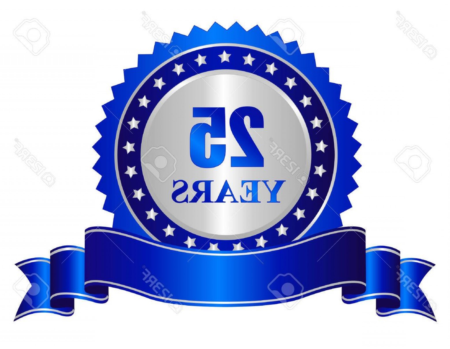 1560x1209 Photostock Vector Years Anniversary Silver Color Seal Stamp With