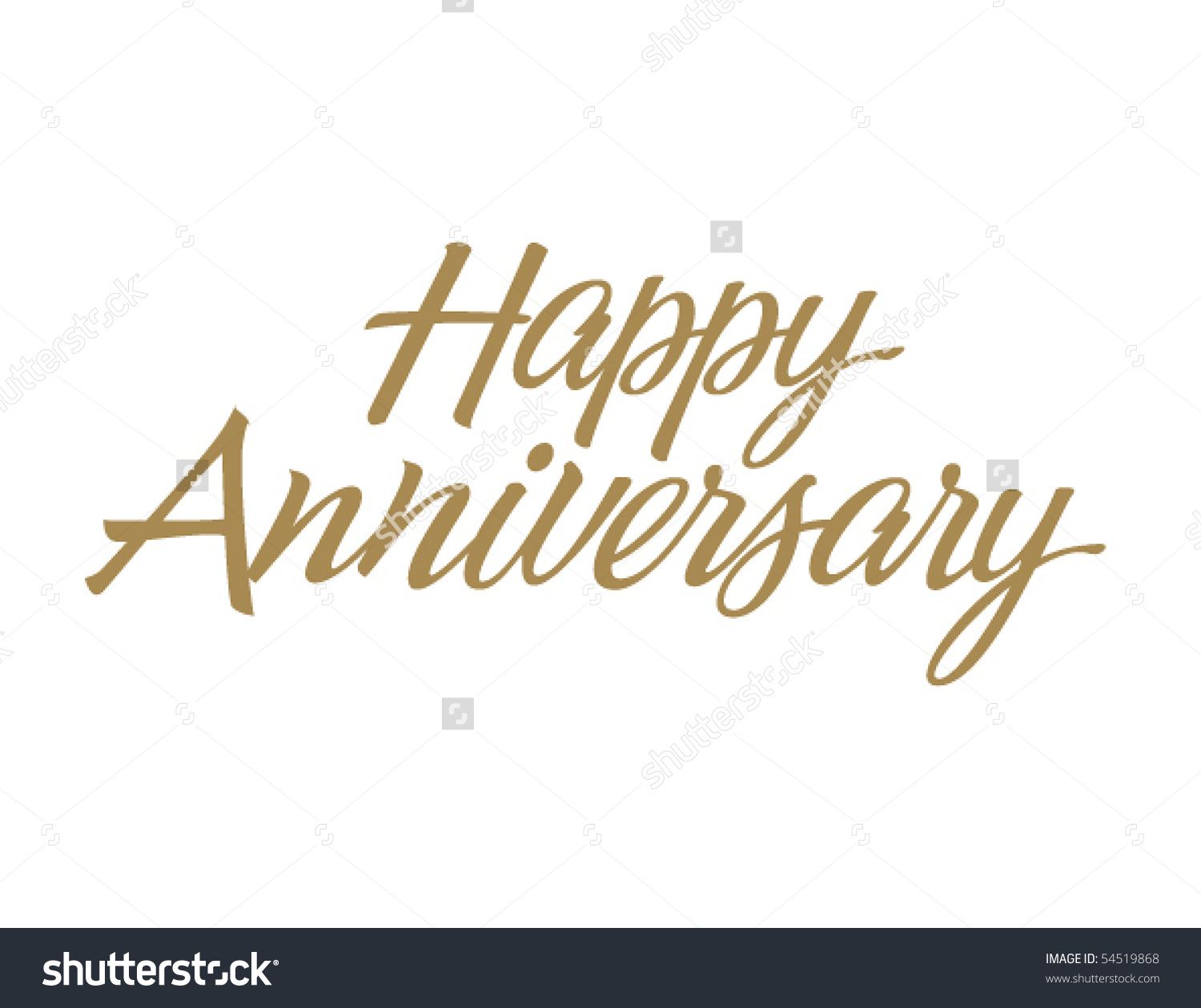1500x1259 Happy Anniversary Vector Lettering Stock Vector 54519868