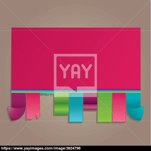 512x511 Colorful Announcement. Vector Illustration Vector