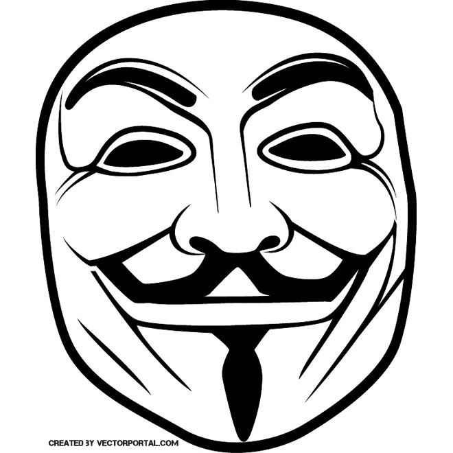 660x660 Guy Fawkes Anonymous Mask Vector