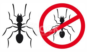 330x199 Ant Vector (No Ants Sign) Stock Vectors