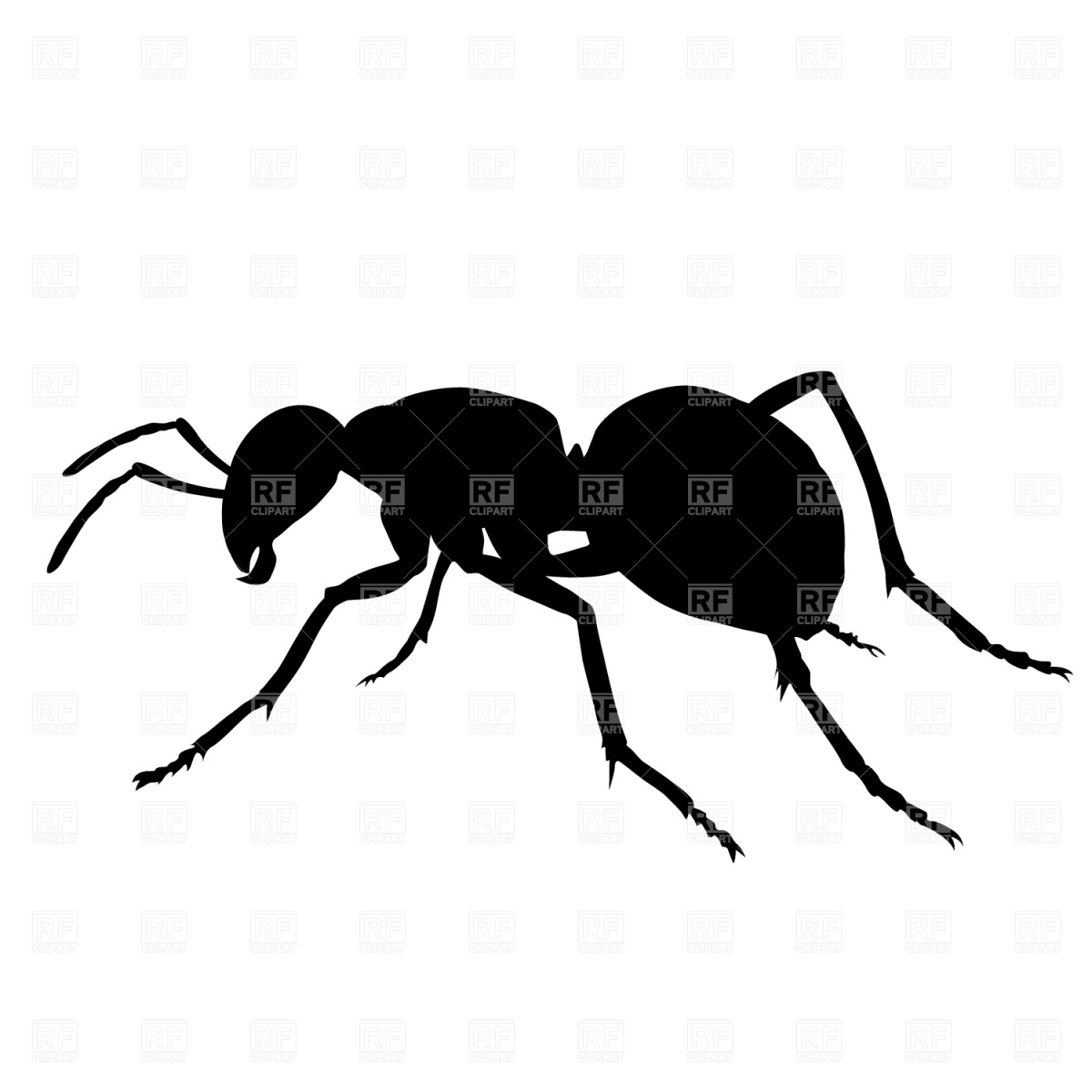 1200x1200 Ant Silhouette Vector Image Vector Artwork Of Plants And Animals