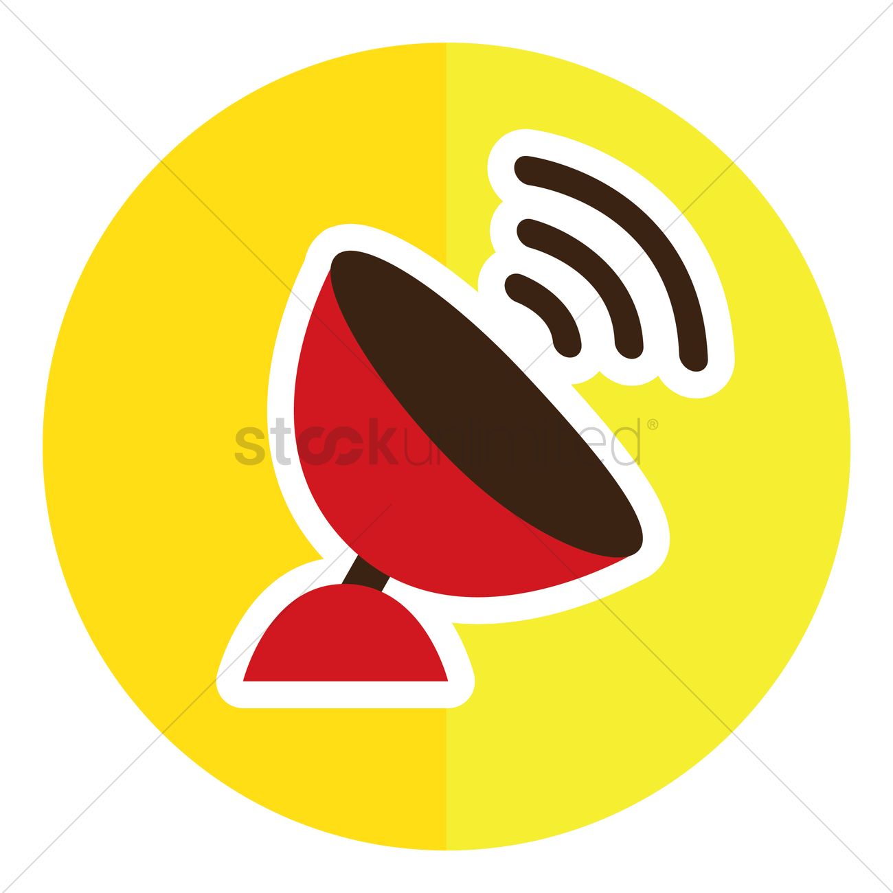 1300x1300 Dish Antenna Vector Image